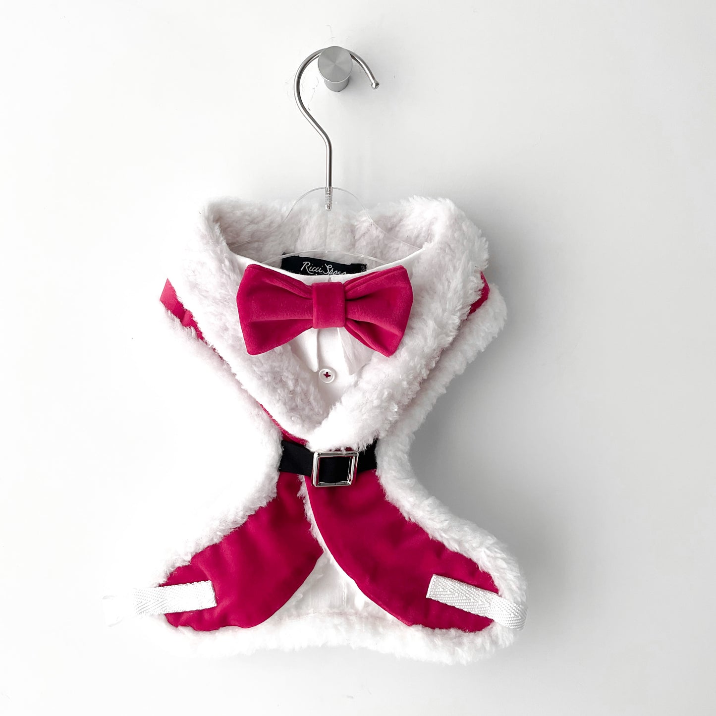 Arnés de esmoquin navideño para perros estilo traje de Papá Noel