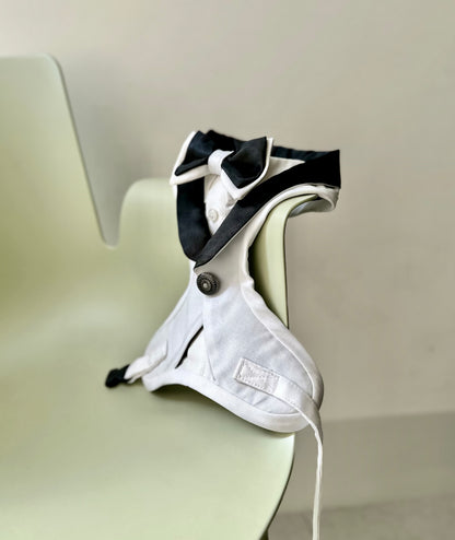 tuxedo per cane bianco e nero